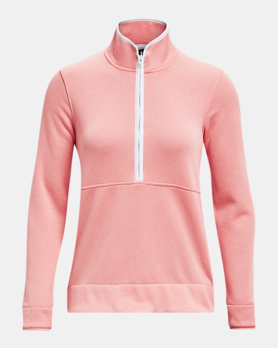 Damen UA Storm Fleece-Sweater mit ½ Zip, Pink, pdpMainDesktop image number 5